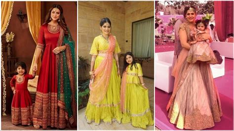 moms and daughter matching indian dress design mother and daughter matching ethnic dress ideas