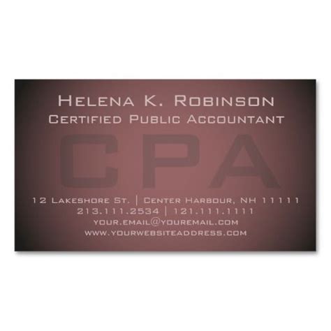Download 241 accountant business card free vectors. Elegant CPA Certified Public Accountant Business Card | Zazzle.com | Accounting, Business cards ...