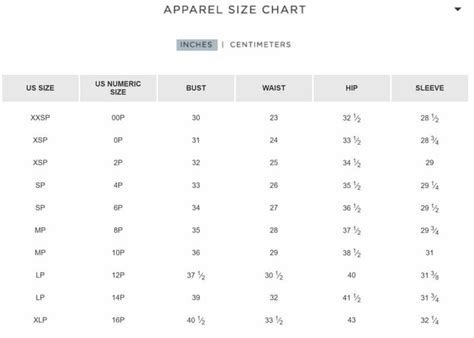 Do You Understand Petite Size Chart Petite Size Chart Jeans Size