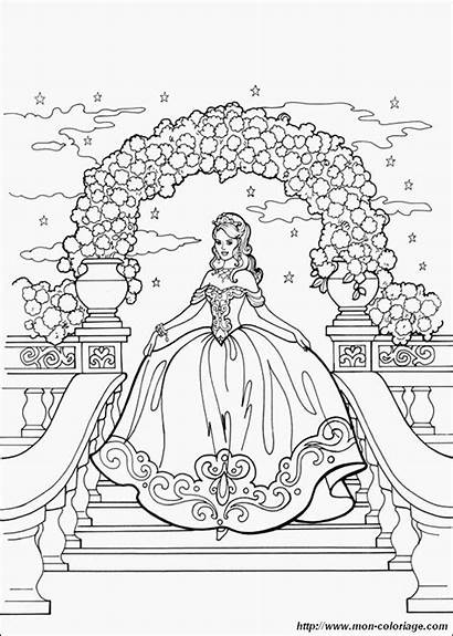 Kleid Scale Scende Ausmalbilder Prinzessin Schones Tragt
