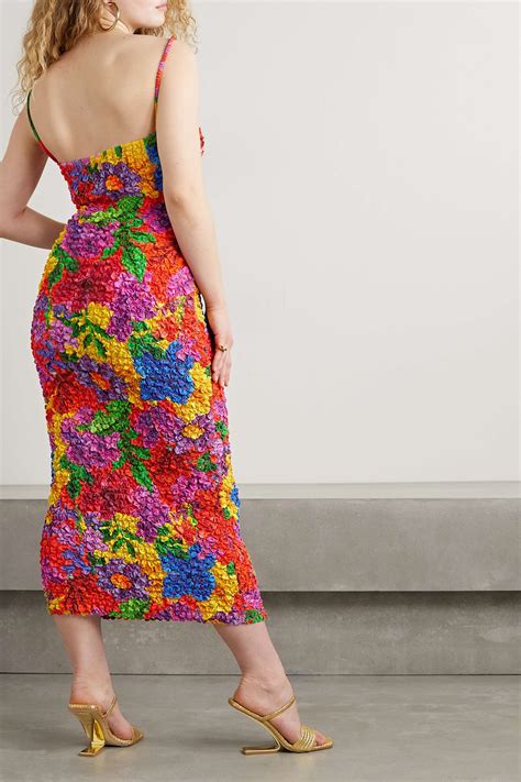 Mara Hoffman Net Sustain Kimiko Cutout Printed Popcorn Tencel Lyocell Midi Dress Net A Porter