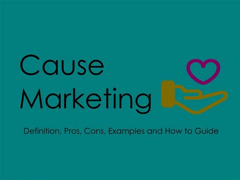 There are many examples of cause marketing you can use to attract and retain customers. Cause Marketing - Pros, Cons, Examples & How to Guide