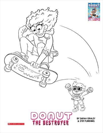 Donut The Destroyer Colouring Sheets Scholastic Shop