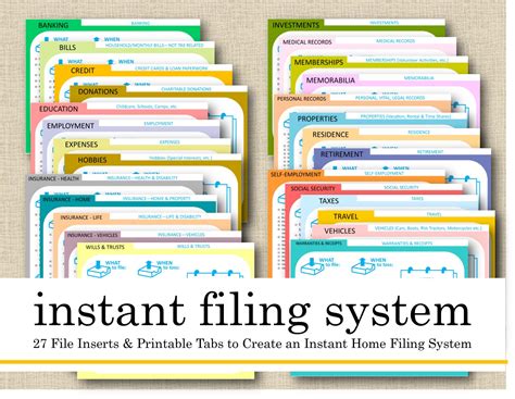 Lifes Lists Instant Filing System Now Available Livable Solutions
