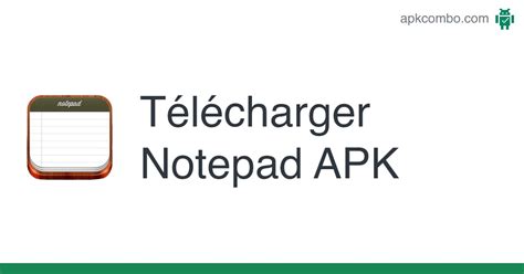 Notepad Apk Android App Télécharger Gratuitement