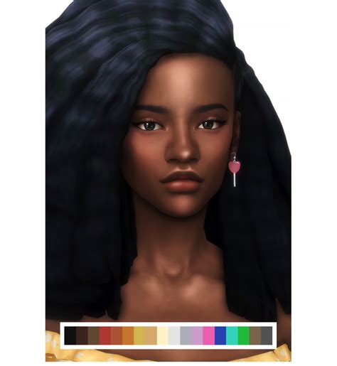 Elle S Skin Link The Sims 4 Skin Sims 4 Afro Hair Sims 4 Curly Hair