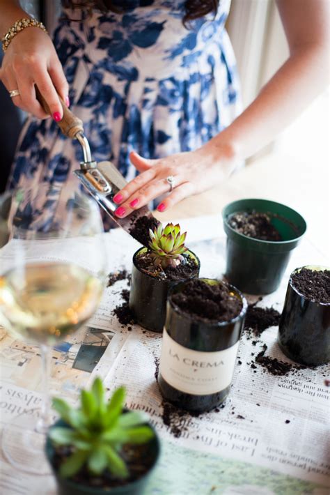 Diy Wine Bottle Succulent Planters