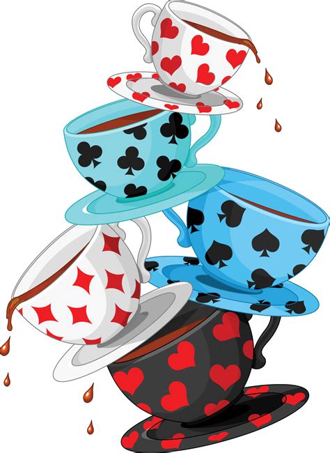 36 Alice In Wonderland Clipart Tea Party Collection