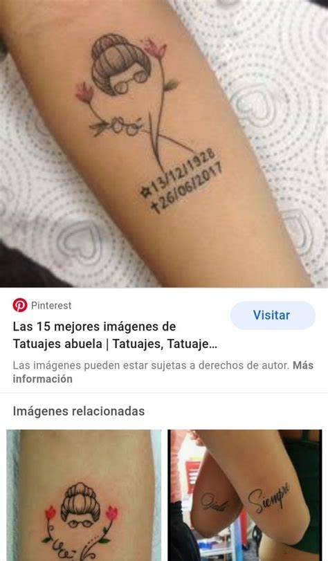 Pin De Marii Páez En Tatuajes Tatuajes Dedicados A Abuelos Tatuaje