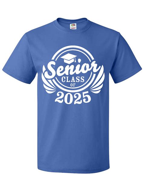 Inktastic Senior Class Of 2025 In White With Graduation Cap T Shirt