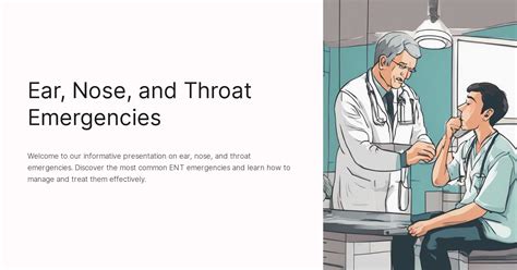 Ear Nose And Throat Emergencies