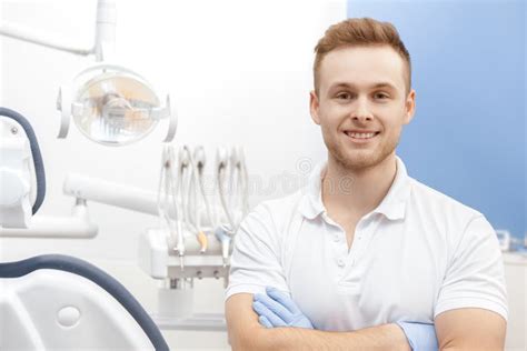 Professional Dentist At His Clinic Stock Photo Image Of Implantology