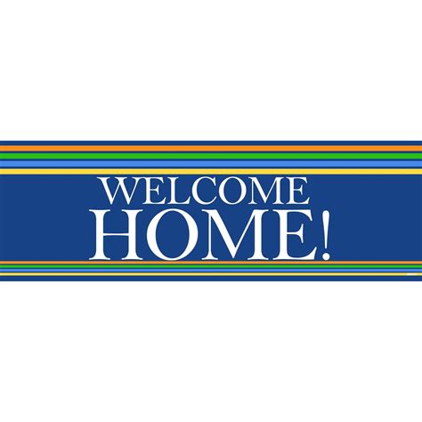 Welcome Home Banner Pop Party Supply