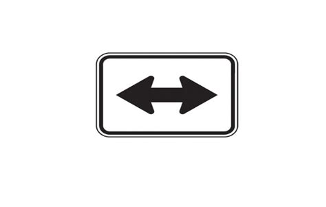 Both Way Directional Arrow Sign M6 4 Traffic Safety Supply Company