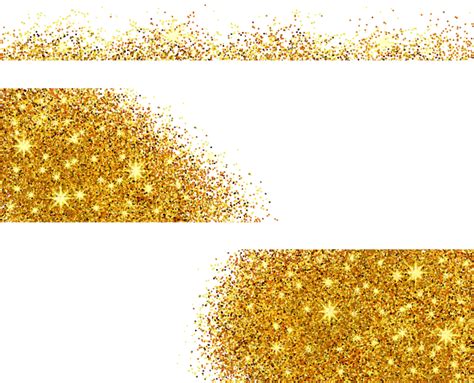 Gold Glitter Border Sequins Png Vector Psd And Clipart With The Best