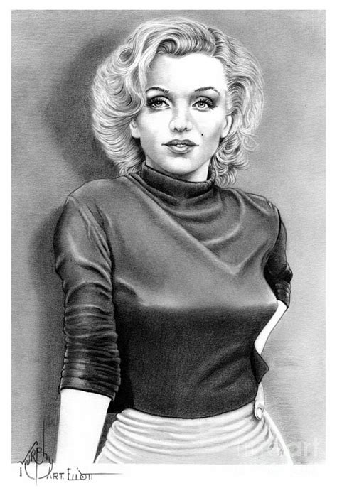 Marilyn Monroe 6 Drawing By Murphy Elliott Fine Art America