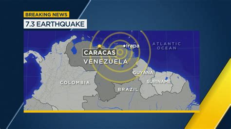 7 3 Earthquake Rocks Venezuela S Coast Abc7 Los Angeles