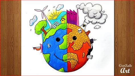 World Environment Day Drawing For Competition Save Earth Save Nature