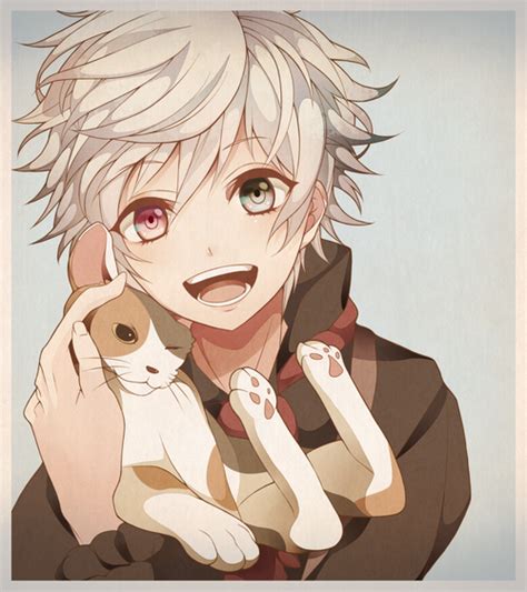 White Cat Anime Boys Picture 156700