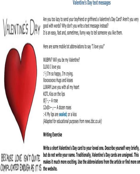 Download Valentines Day Text Messages For Free Formtemplate
