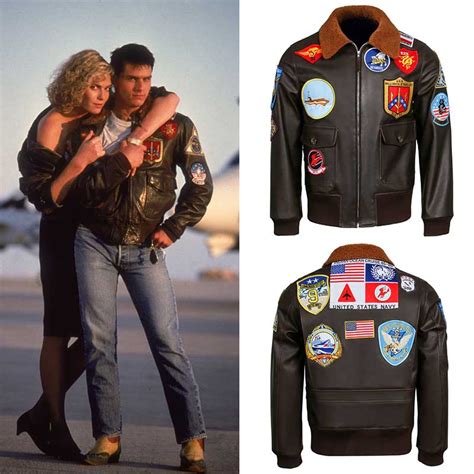 Top Gun Pilot Jacket Tom Cruise Cosplay Costume