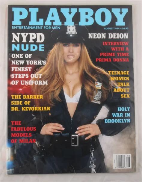 PLAYBOY MAGAZINE AUGUST 1994 NYPD Nude EUR 9 37 PicClick FR