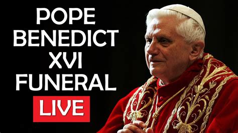 live pope francis presides over funeral of former pope benedict youtube