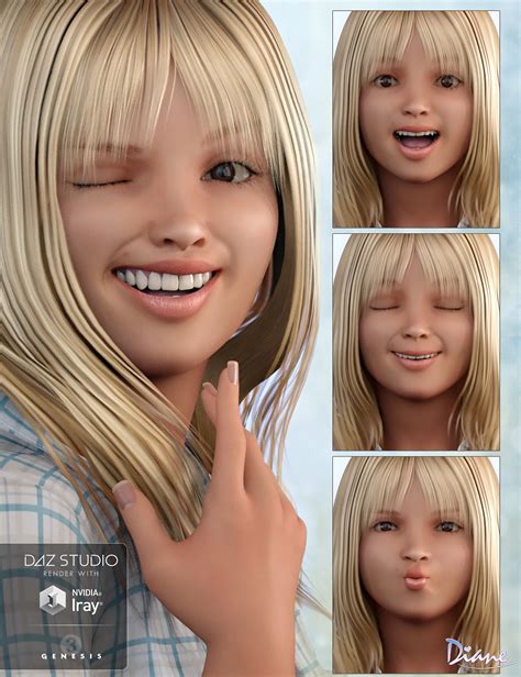 Expressions For Haley And Genesis 3 Female Daz 3d