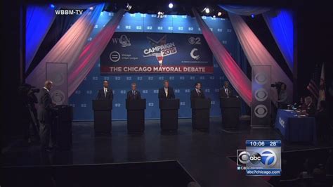 Chicago Mayoral Candidates Square Off In Final Debate Abc7 Chicago