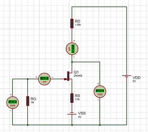 Jfet With Two Supply Source Bias Ee Diary