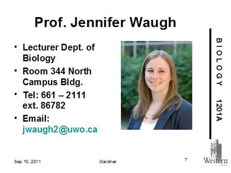 Prof Jennifer Waugh