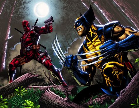 Deadpool Fan Art Deadpool Vs Wolverine By Prosscomics