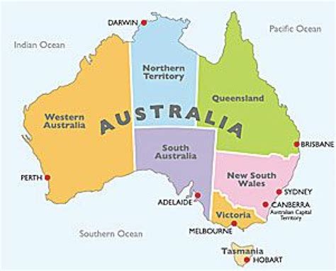Printable Australia Map