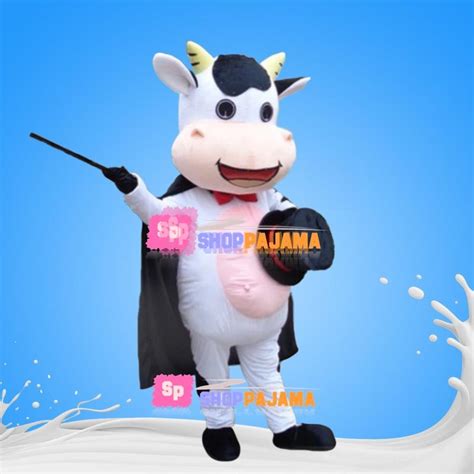 Performing Magician Cow Mascot Costume