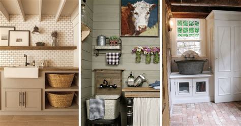 Farmhouse style laundry room paint colors tend to be on the more neutral side. 30 Inspiring Farmhouse Laundry Room Decor Ideas