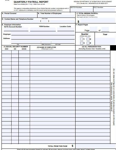 Free Sample Payroll Report Templates In Ms Word Pdf Vrogue Co