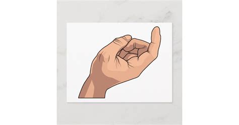 Come Here Hand Sign Gesture Postcard Zazzle