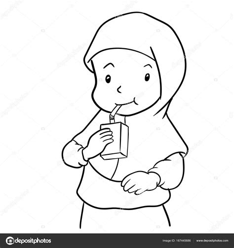 Niños comen mesa niño desayuno almuerzo comida rápida comedor niña niño dibujos animados. Imágenes: un niño tomando leche para colorear | Musulmanes ...