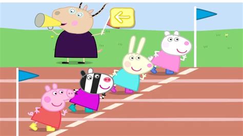 Peppa Pig Sports Day Gameplay Obstacle Race Youtube
