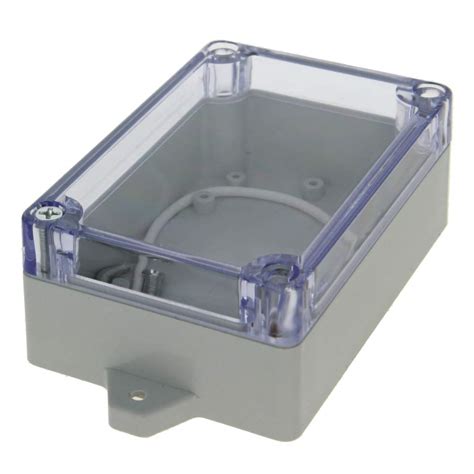 Fielect White Junction Box Transparent Cover Abs Universal Project