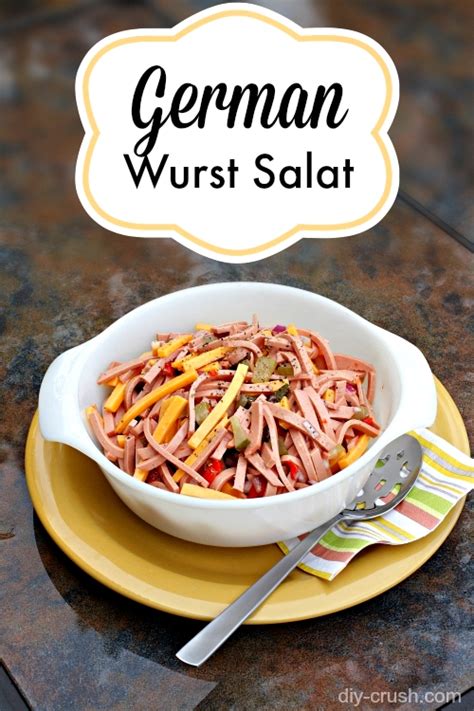 Here's an easy mayonnaise recipe you can whip up in minutes. German Wurst Salat (Bologna Salad) Recipe - DIY Crush