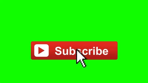 Animated Subscribe Button Overlay With Sound Effect Royalty Free