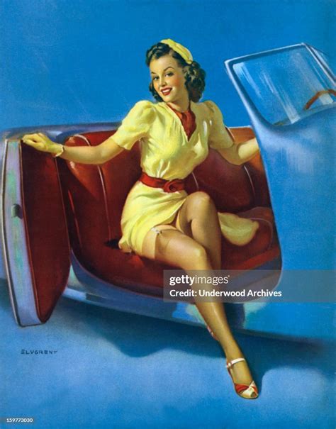 The Sport Model One Of Famed Pinup Artist Gil Elvgren S Paintings News Photo Getty Images