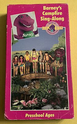 BARNEY THE Backyard Gang Barneys Campfire Sing Along VHS Tape Rare
