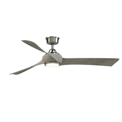 Graphics are applied to blades and then sealed with polyacylic to protect the finish. Fanimation Wrap Custom 60-in Brushed Nickel LED Indoor ...