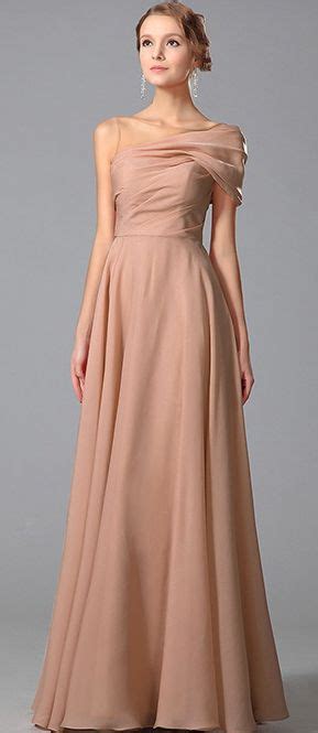 Gorgeous Evening Gown With Stylish Shoulder Design Maxi Dress Sale Chiffon Prom Dress Dress P