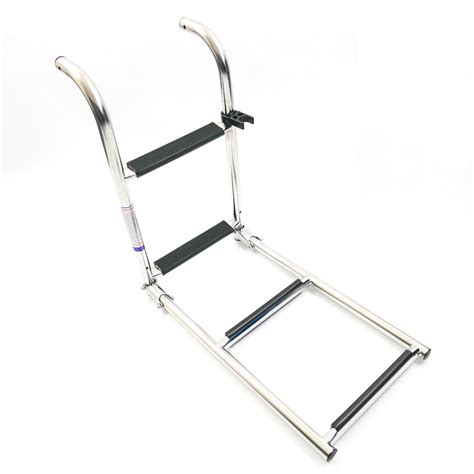 Folding Boarding Ladder, 316 Stainless Steel, 4 steps - thargo.com