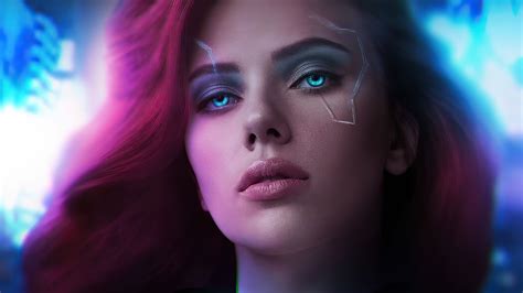 Black Widow Cyberpunk 2077 Black Widow Cyberpunk 2077 Wallpapers 4k Scarlett Johansson Lucy 4k