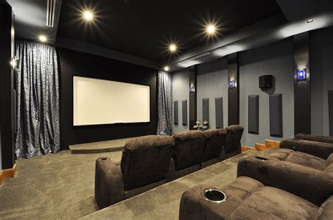 Whether you've got a small space but still want a 5.1 4k setup, or you're looking to turn your basement into a movie theater, this list has you covered. Brown microfiber theater couches with blue grey and black ...