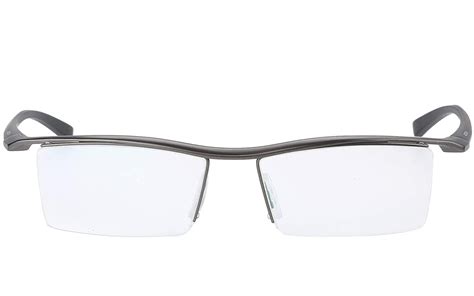 buy agstum pure titanium half rimless business glasses frame optical eyeglasses clear lens